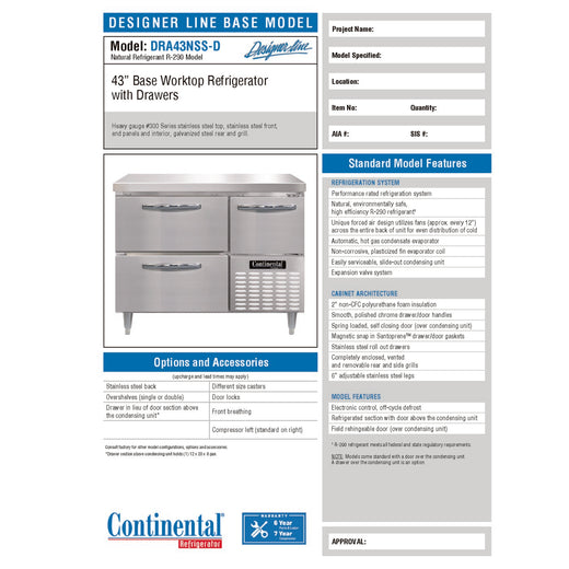 Spec Sheet