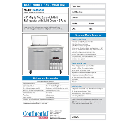 Spec Sheet