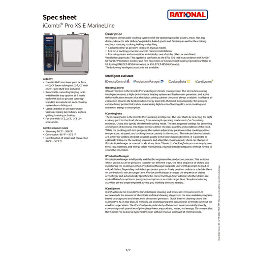 Marine Spec Sheet
