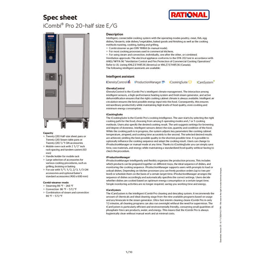 Spec Sheet