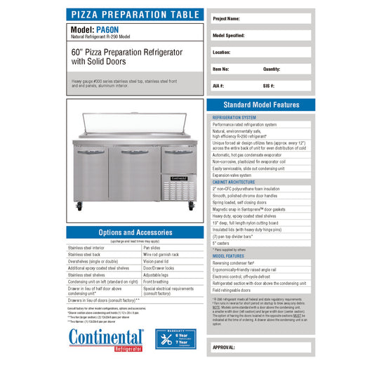 Spec Sheet