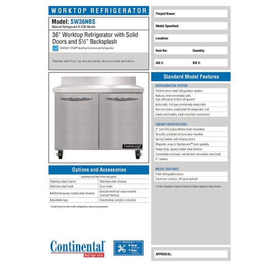 Spec Sheet