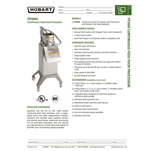 Spec Sheet
