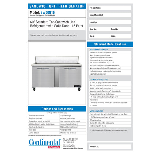 Spec Sheet