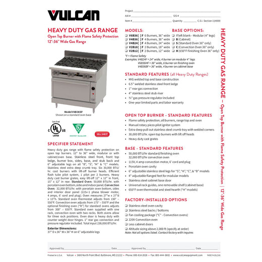 Spec Sheet