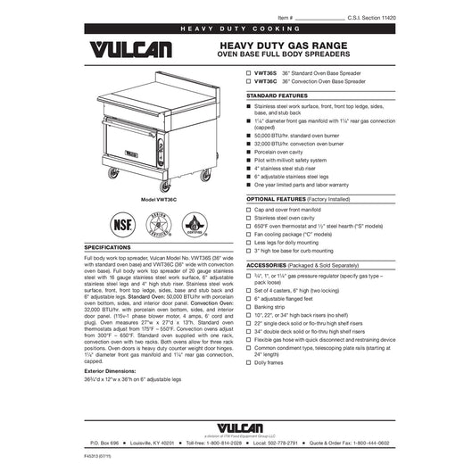 Spec Sheet
