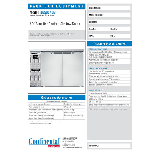Spec Sheet
