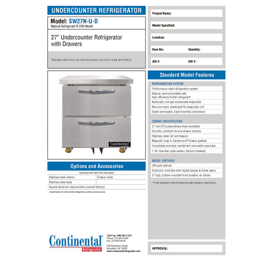 Spec Sheet