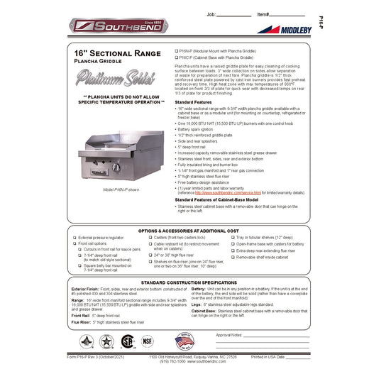 Spec Sheet