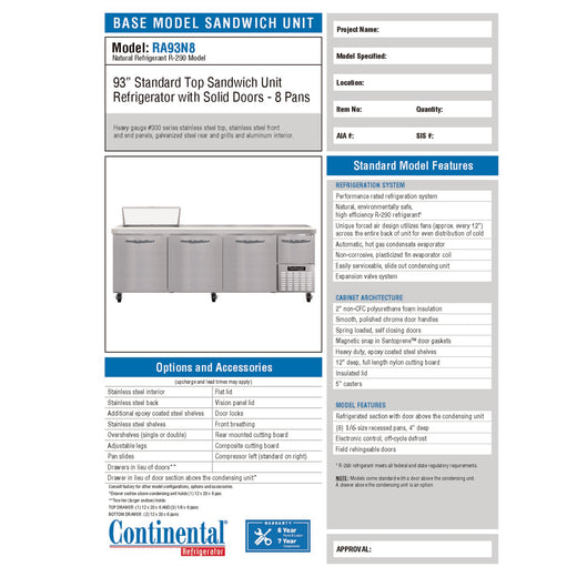 Spec Sheet