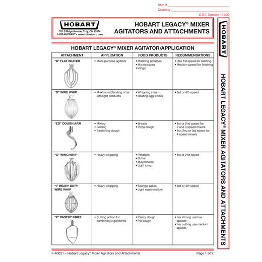 Spec Sheet