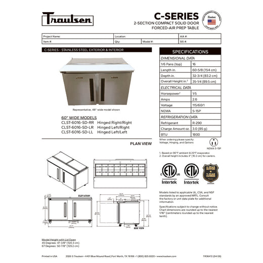 Spec Sheet