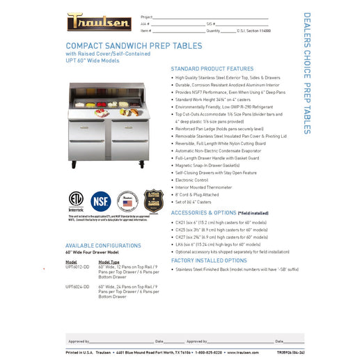 Spec Sheet