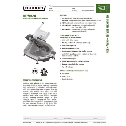 Spec Sheet