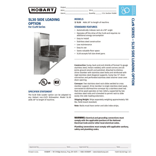 Spec Sheet