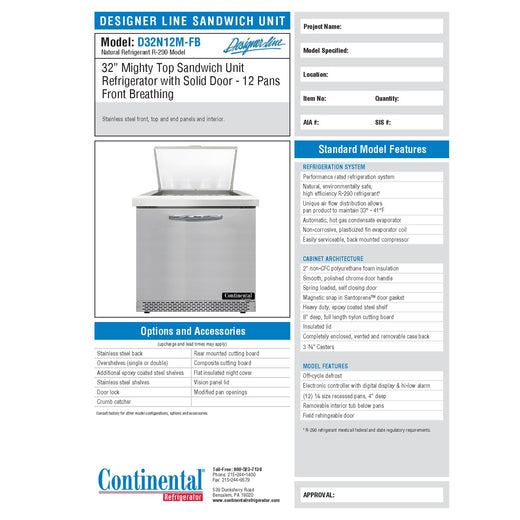 Spec Sheet