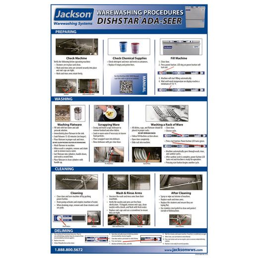 Jackson ADA-SEER Dishwasher Instructions