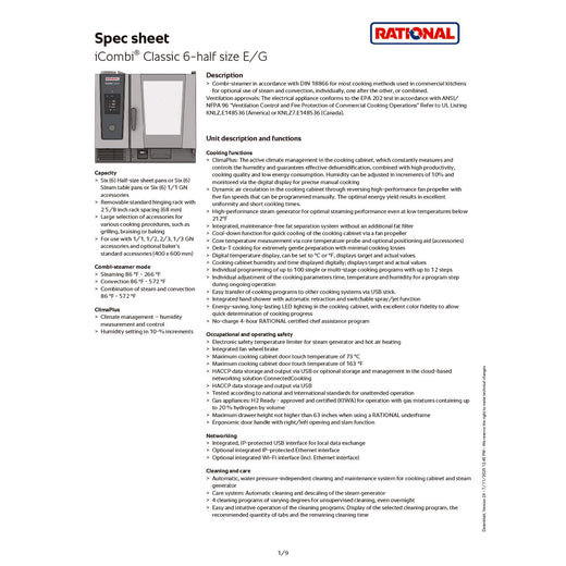 Spec Sheet