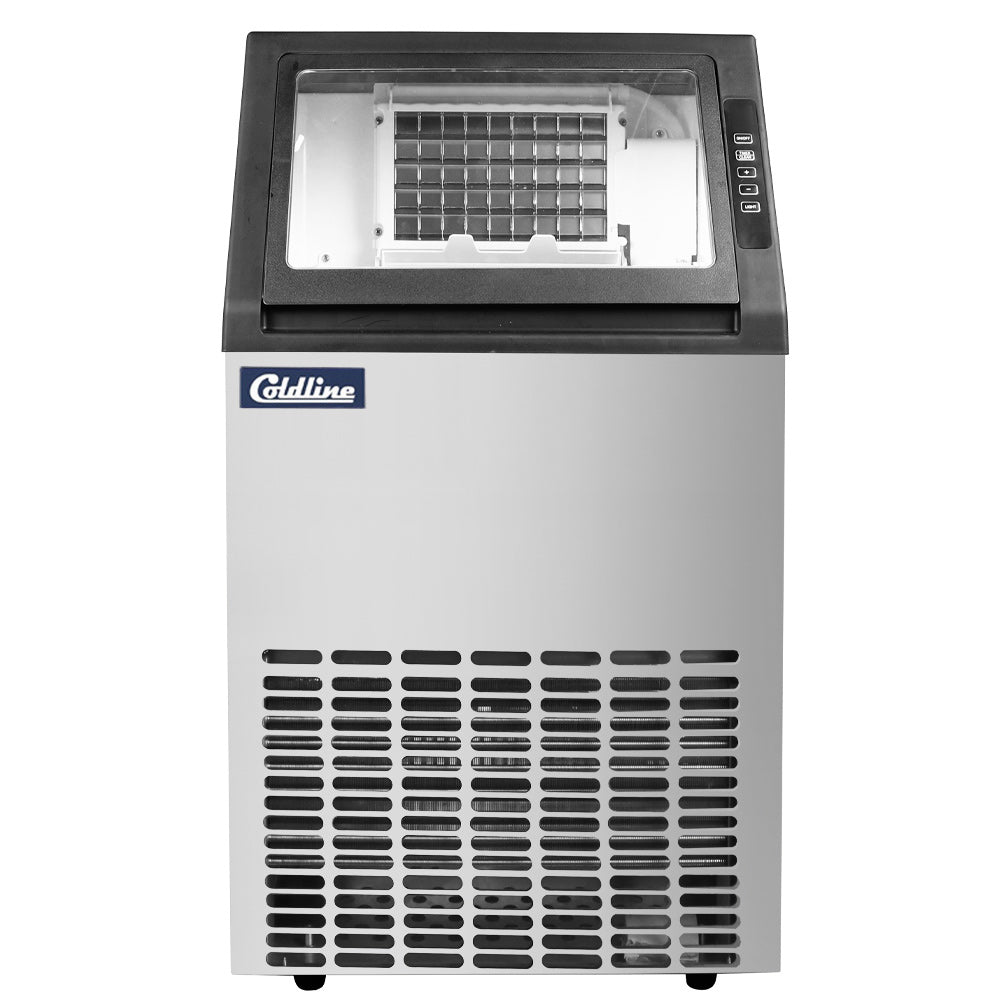 Coldline EIC100 18" 100 lb. Commercial Crescent Ice Machine, Air Cooled