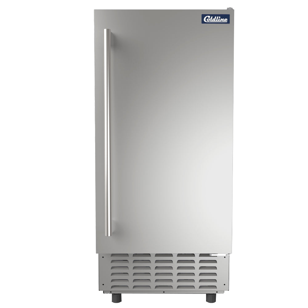 Coldline EIC70D 15" 66 lb. Undercounter Nugget Ice Machine, Air Cooled