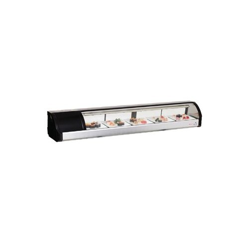 Everest ESC71L 71" Countertop Refrigerated Sushi Display Case, Left Compressor