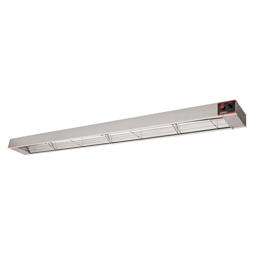Winco ESH-60 60" Strip Heater, 55-60" Length, Metal Rod, Unlighted, Steel Finish, 120V 1.4kW, Set