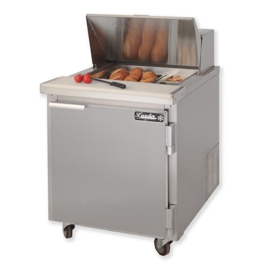 Leader NSFM27 27" Refrigerated Sandwich and Salad Prep Table, 1 Door