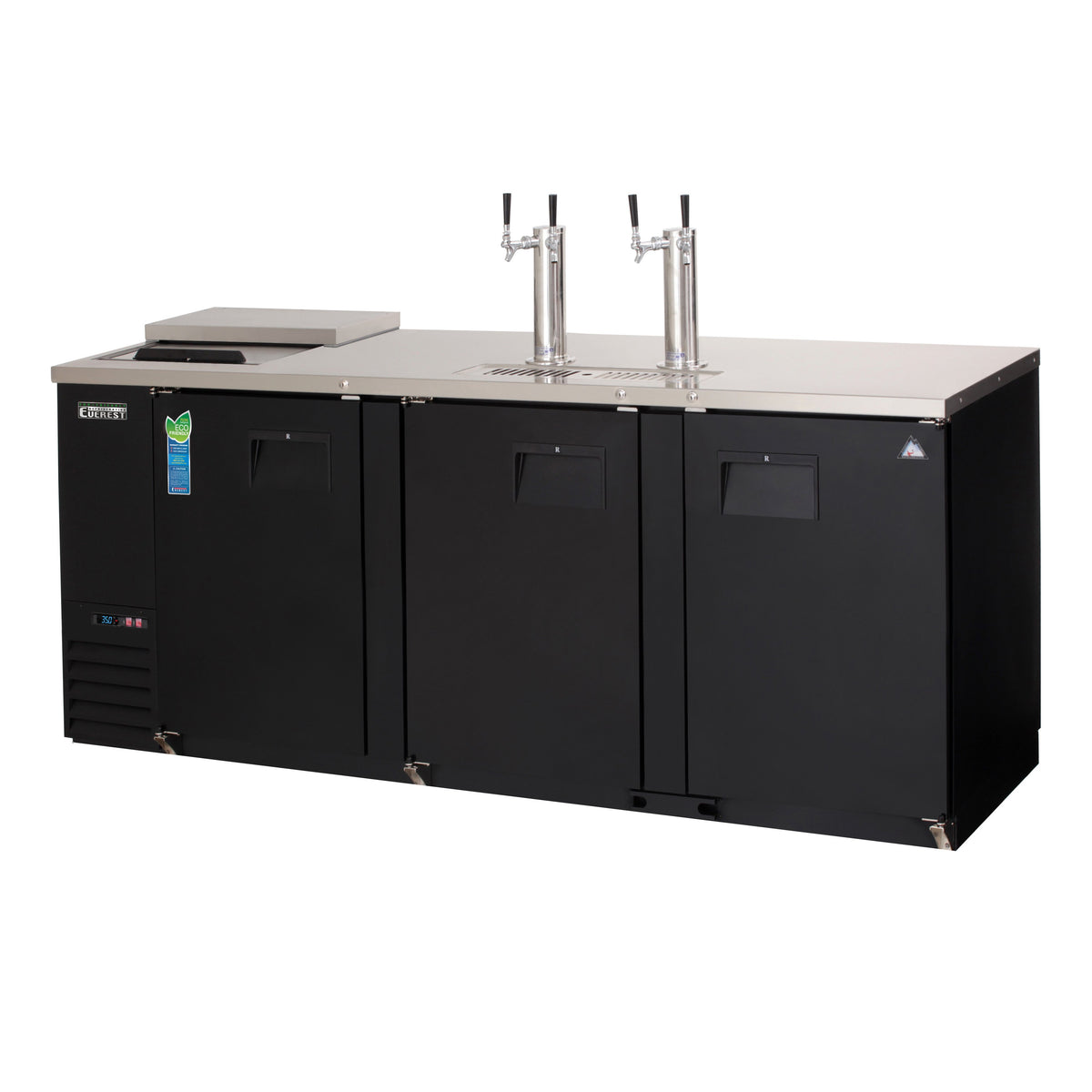 Everest EBD4-CT 89" Club Top Direct Draw Keg Refrigerator, 4 Keg