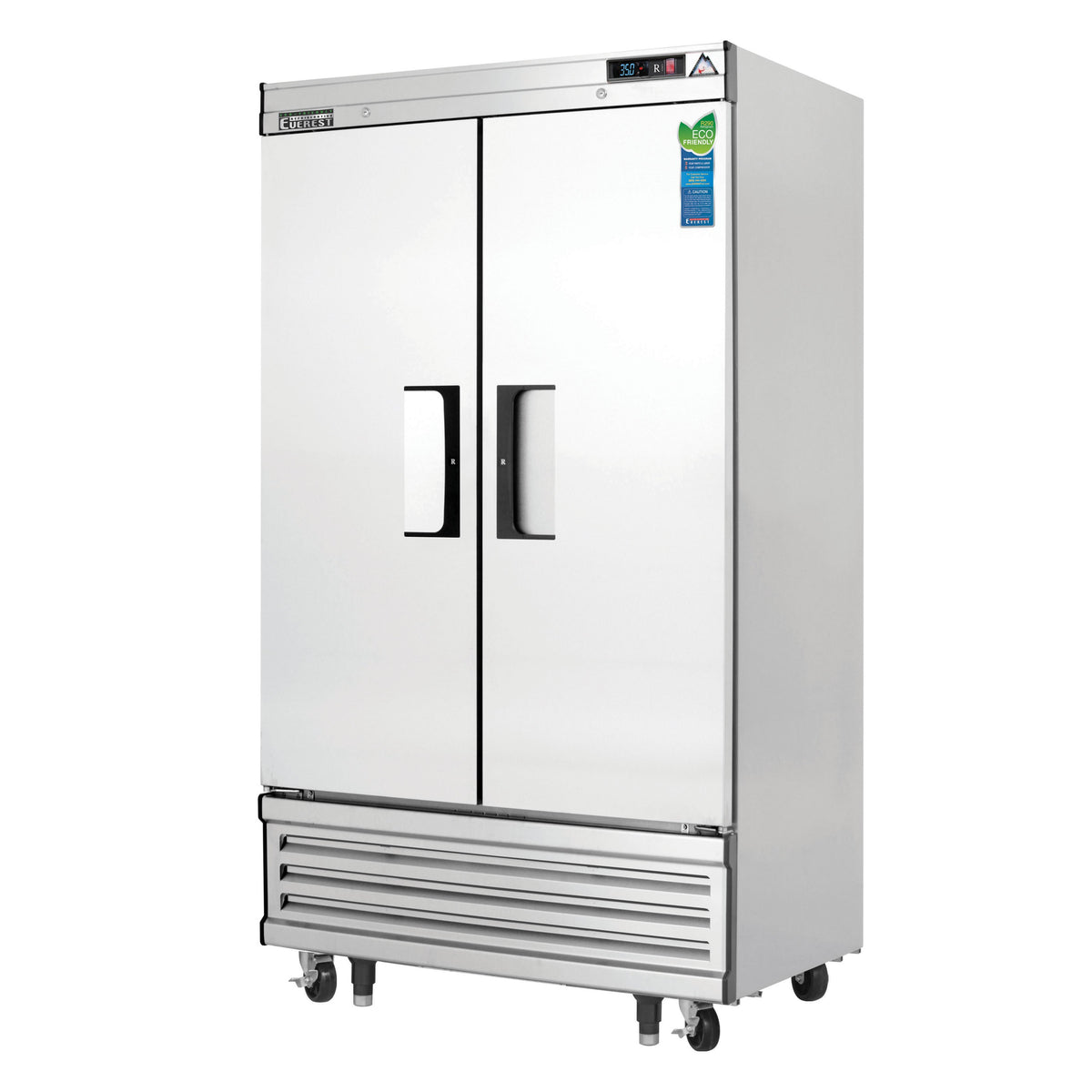 Everest EBNR2 39" 2-Section Reach-In Refrigerator w/ 2 Solid Full Door, Bottom Mount, Stainless Steel, 33 cu. ft.