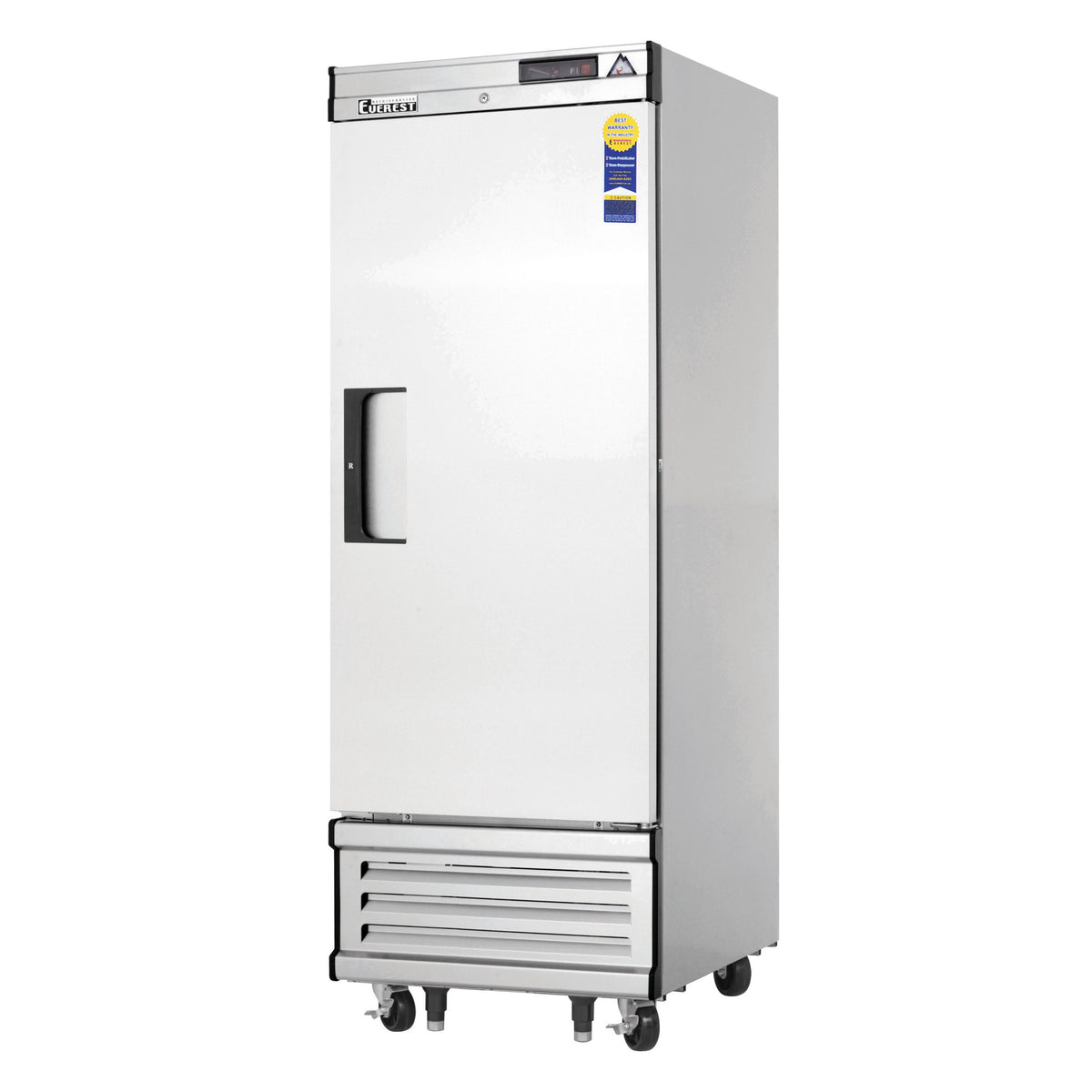 Everest Refrigeration EBWF1 29" 1-Solid Door Reach-In Freezer, Bottom Mount, 23 cu. ft., Stainless Steel