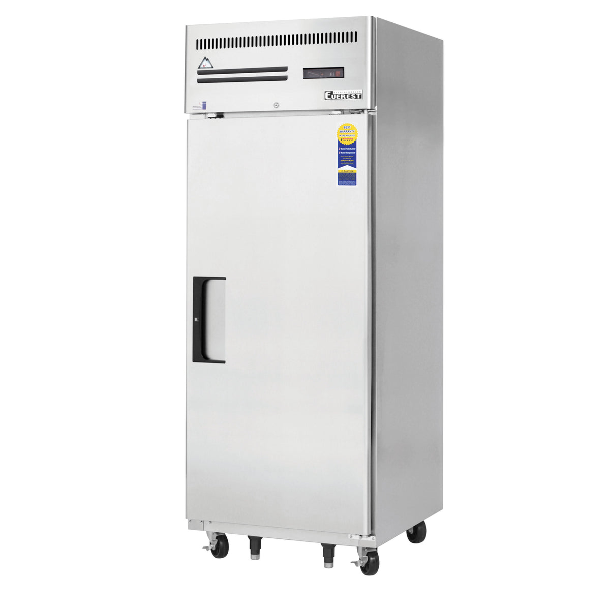 Everest Refrigeration ESF1 29" 1-Solid Door Reach-In Freezer, Top Mounted, 23 cu. ft., Stainless Steel