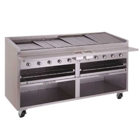 Bakers Pride F-72RS Commercial Charbroiler – 72-inch, Natural Gas