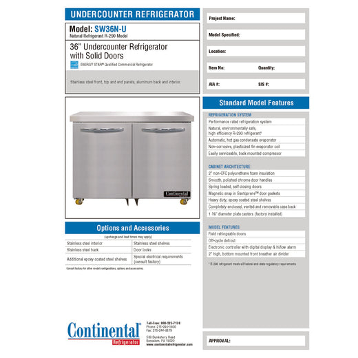 Spec Sheet