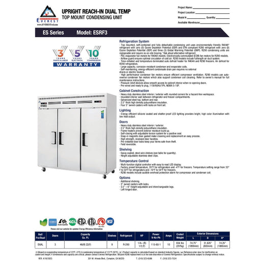 Spec Sheet