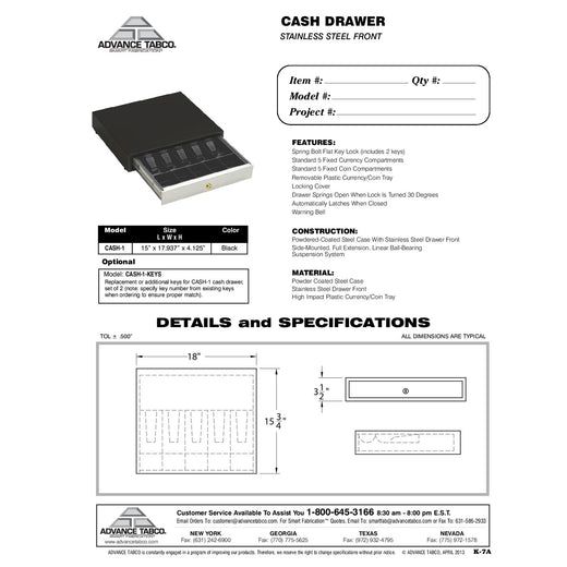 Spec Sheet