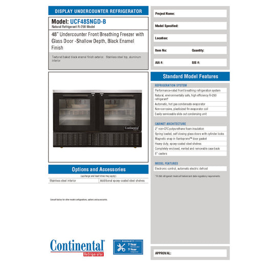 Spec Sheet