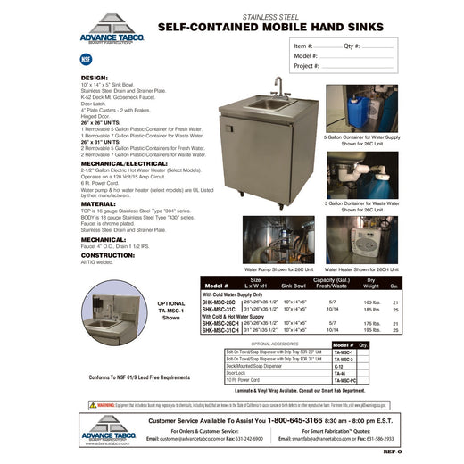 Spec Sheet