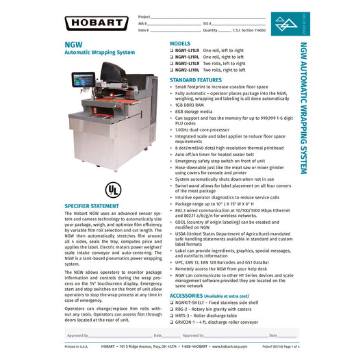 Spec Sheet