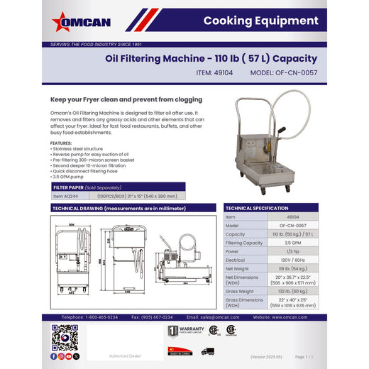 Spec Sheet