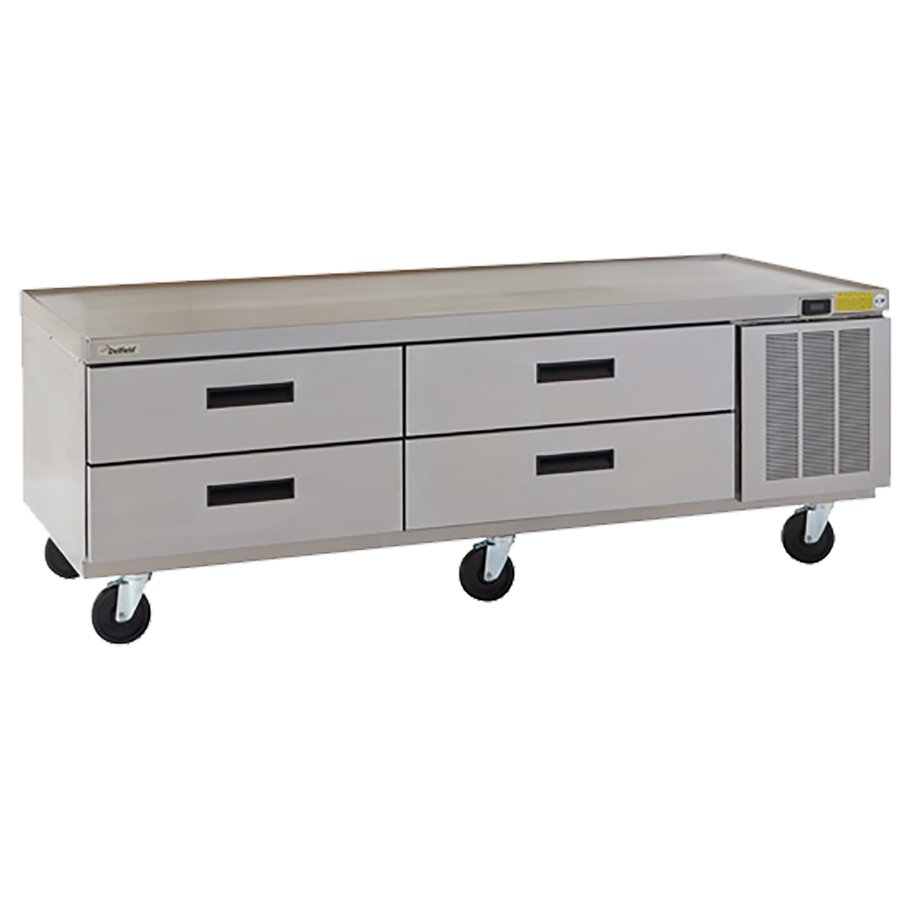 Delfield F2962CP 62.25-Inch Refrigerated Chef Base — 4 drawers
