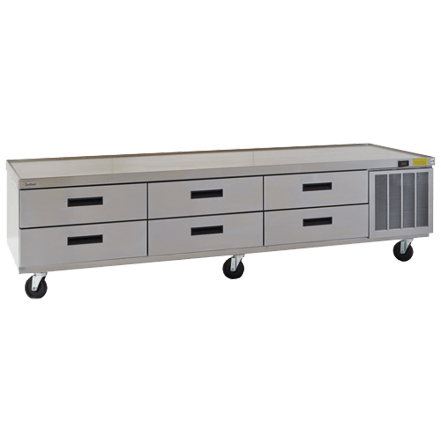 Delfield F2999CP 99.25-Inch Refrigerated Chef Base — 6 drawers