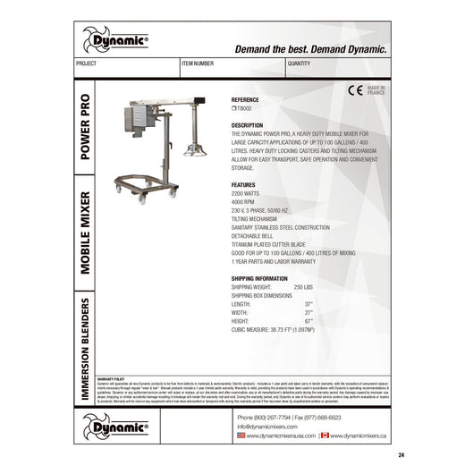 Spec Sheet