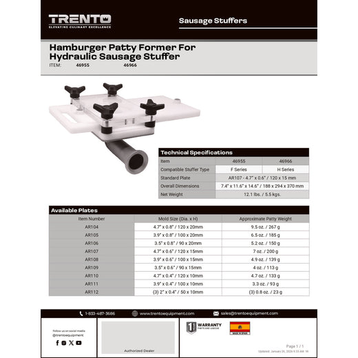 Spec Sheet