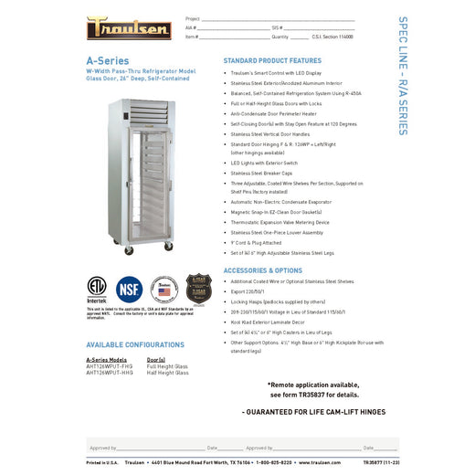 Spec Sheet