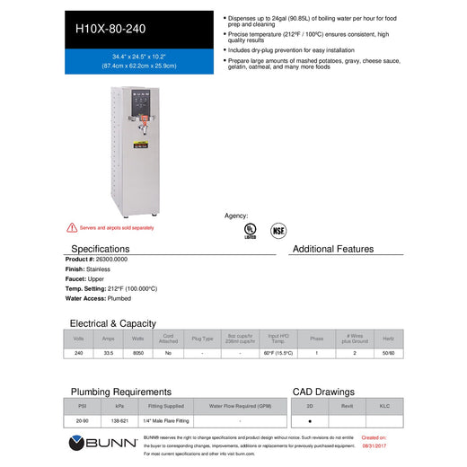 Spec Sheet