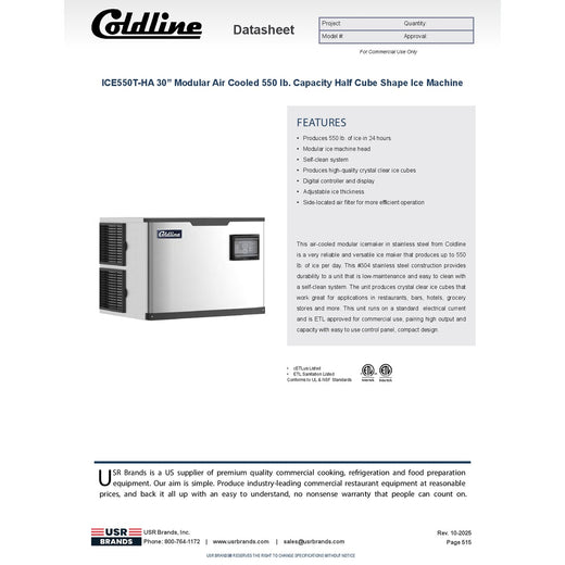 Spec Sheet