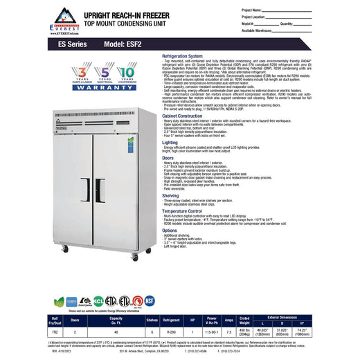 Spec Sheet
