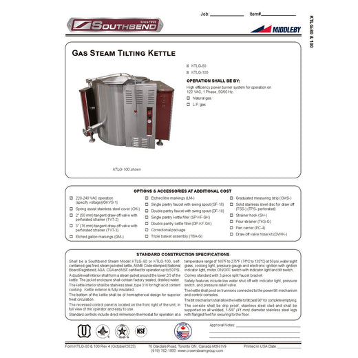 Spec Sheet