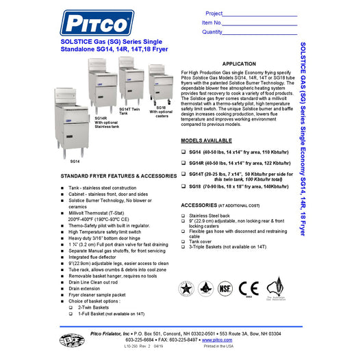 Spec Sheet