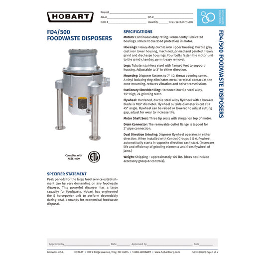 Spec Sheet